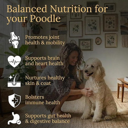 Multivitamins, Balanced Nutrition for Your Poodle, 90 Count, Made in The USA with Real Bacon