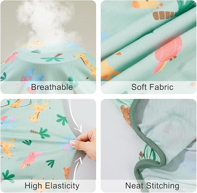 Bienbee Dog Pajamas, 4 Pack Dog Recovery Suit Shedding Suit Cute Soft Puppy Clothes Dogs Pjs Onesies Jammies Adjustable Breathable & Stretchy Clothes for Small Medium Large Dogs Girl Boy Puppy-L