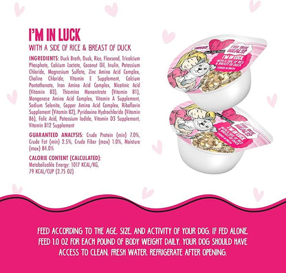 Weruva Best Fido Friend Fun Size Meals for Dogs, Im in Luck, 2.75oz Cup, Pack of 12