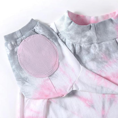 Dog Cotton Pink Tie Dye T-Shirts Soft and Stretchy Breathable Pet Shirt Pajamas Pets Clothes for Medium Dogs,M Pink Tiedye