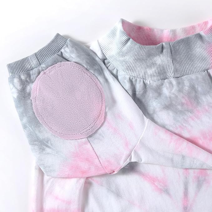 Dog Cotton Pink Tie Dye T-Shirts Soft and Stretchy Breathable Pet Shirt Pajamas Pets Clothes for Large Dogs,3XL Pink Tiedye
