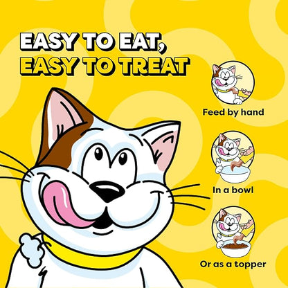Temptations Creamy Puree Squeezable Lickable Cat Treats, Wet Cat Treats with Chicken, Salmon, and Tuna Variety Pack, 0.42 oz. Tubes, 24 Count