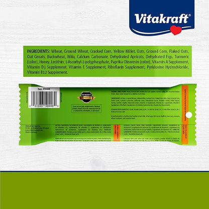 Vitakraft Crunch Sticks Rabbit Treat - Triple-Baked Rabbit Chews with Natural Wood Center - Crunchy & Nutritious Treats for Small Animals (Carrot and Honey, Pack of 6)