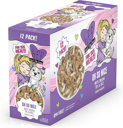 Weruva Best Fido Friend Fun Size Meals for Dogs, Oh So Nice, 2.75oz Cup, Pack of 12
