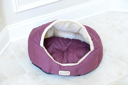 Cat Bed in Orange and Beige