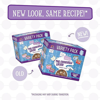 Weruva Cats in The Kitchen, The Coolsville Catch! Variety Pack, 3.2oz Can (Pack of 12)