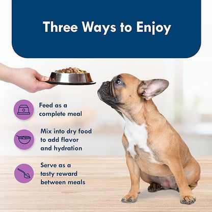 Blue Buffalo Delights Natural Adult Small Breed Wet Dog Food Cups, Pate Style, Top Sirloin Flavor in Savory Juice 3.5-oz (Pack of 12)