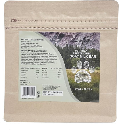 Premium Goat Milk Sticks for Dogs & Cats - 4oz | All-Natural Digestive Health Treats | Grain-Free, Hypoallergenic Puppy & Kitten Snacks (Goat Milk bar)