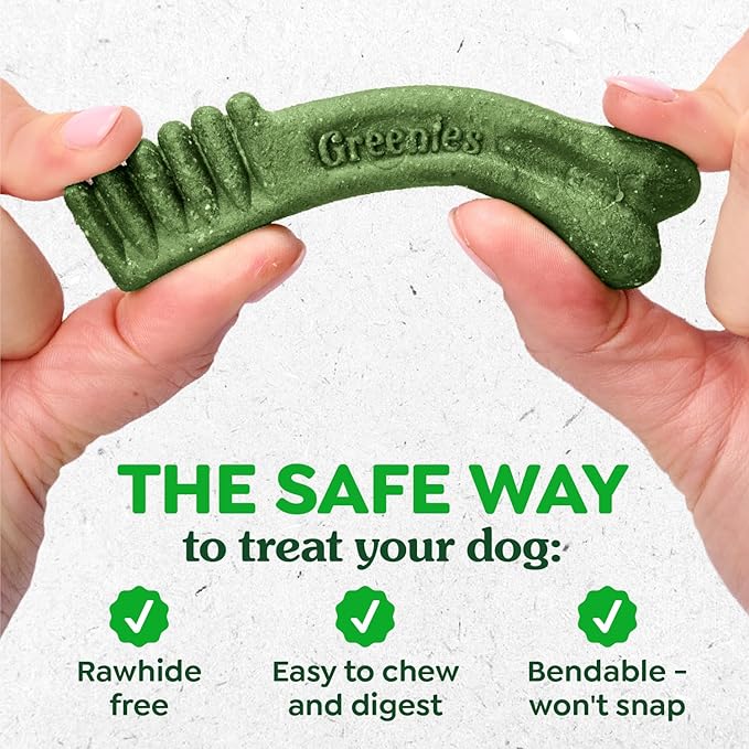 Greenies Dog Treats,Veterinarian-Recommended Natural Dental Dog Treats,Large Size,Sweet Potato Flavor,36 oz,24 Count (Pack of 2)