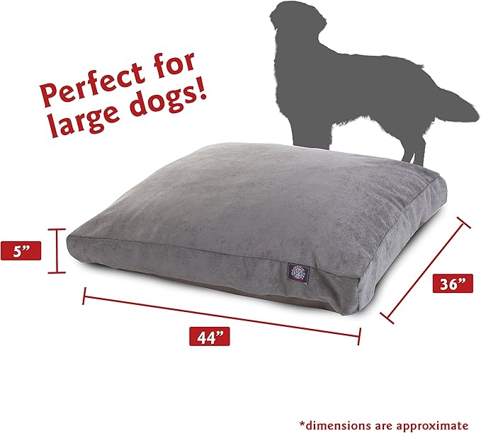 Majestic Pet Villa Rectangle Dog Bed Washable – Non Slip Comfy Pet Bed – Crate Bed with Removable Washable Cover – Kennel Bed for Sleeping, Polyester Fiber, Large, Vintage