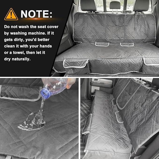 Dog Car Seat Cover Compatible with Ford Escape 2013-2025, Waterproof Pet Bench Seat Cover for Back Seat, 600D Heavy Duty Scratch Proof Nonslip Truck Seat Covers for Dogs