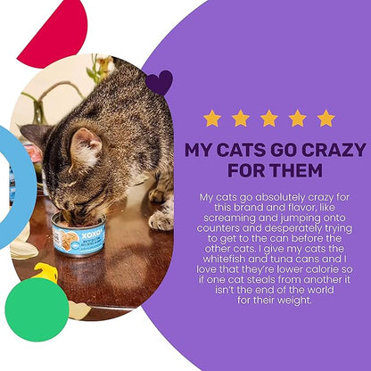 I AND LOVE AND YOU XOXOs Wet Cat Food - Whitefish + Tuna Pâté - Grain Free, Filler Free, 3oz Pack of 24 Cans