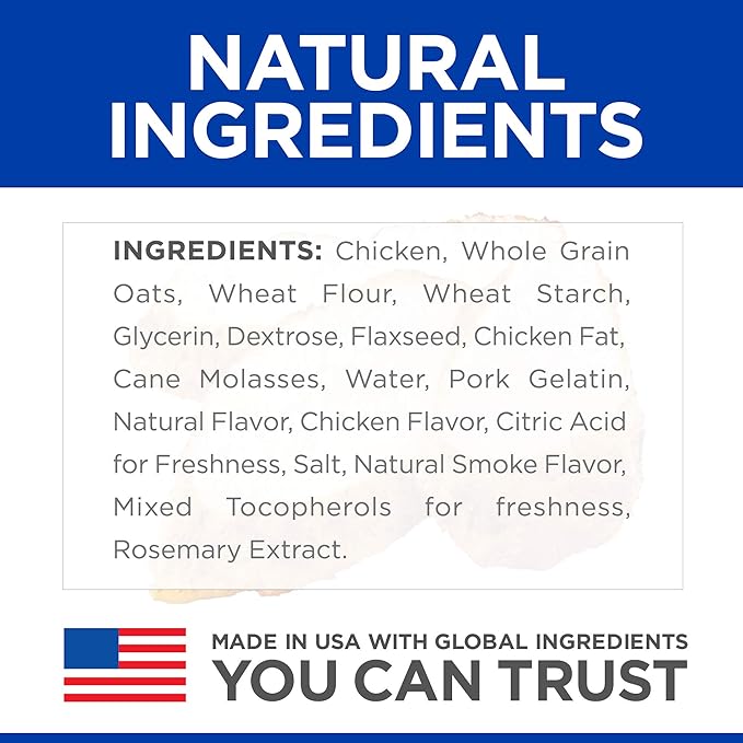 Hill's Natural Jerky Mini-Strips Dog Treats, Chicken, 7.1 oz. Bag