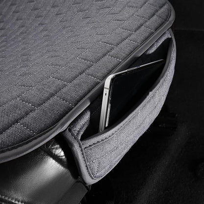 VarCozy Linen Car Seat Covers, Bottom Breathable Seat Covers for Cars for All Seasons with Non-Slip Protector, Universal Seat Covers for Cars, SUVs, Trucks