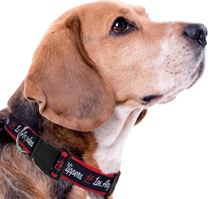 New & Improved Pets First NBA PET Collar Los Angeles Clippers Dog Collar, Size Large Basketball Team Collar for Dogs & Cats. A Shiny & Colorful Dog & Cat Collar Licensed by The NBA