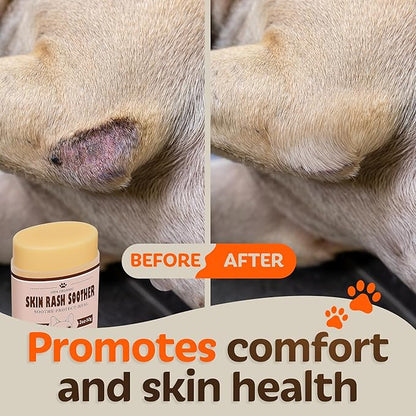 Dog Irritated Skin Relief - Hot Spot Soother Skin Treatment Moisturizer, Anti-Itch & Allergy Dog Lotion, Coconut Oil for Itchy Skin- Soothing Relief for Dry Itchy Coat, Balm 2oz - 2 Pack