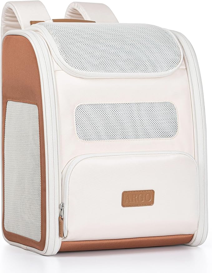 Traveler's Choice Argo Tails of The Trail Pet Backpack Carrier, Tan