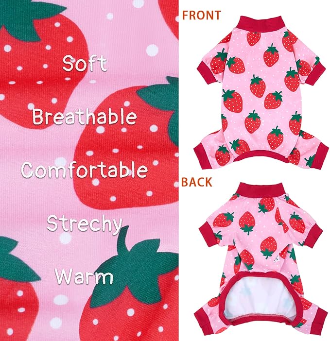 XPUDAC 4 Pieces Dog Pajamas for Large Dogs Pjs Clothes Puppy Onesies Outfits for Doggie Duck Shirts Sleeper for Pet Cats Jammies-5X-Large