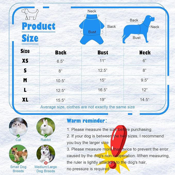 6 Pack Dog Clothes for Small Dogs Boy and Girl, Soft and Breathable Puppy Kitten Dog Shirts with Letters for Pet Cats, Winter Dogs' T-Shirts Apparel Sleeveless Vests for Chihuahua Yorkies