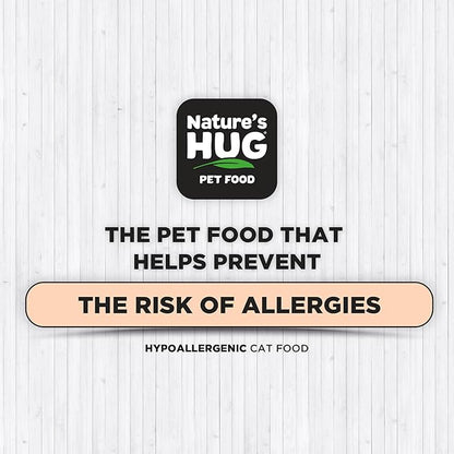 Nature's HUG Hypoallergenic Dry Cat Food for Senior Support Vitality – Complete & Balanced Nutrition, Sensitive Stomach Support, High-Protein, Grain Free – 10lb