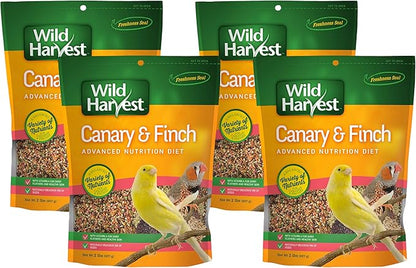 Wild Harvest Canary and Finch Food, 2 Pound | Pack of 4