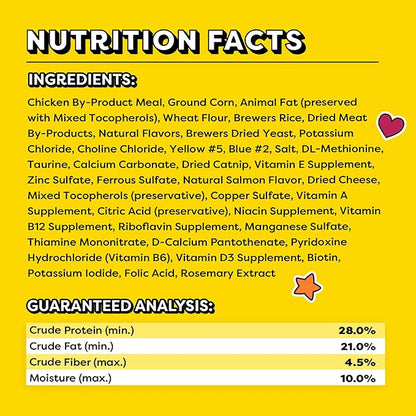 Temptations Cat Treats, Classic Crunchy and Soft Cat Treats, Blissful Catnip Flavor, Catnip Treats, 6.3 oz. Pouch (Pack of 10)