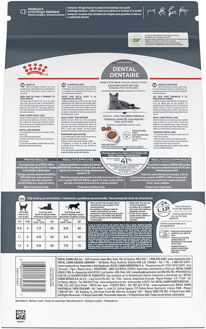 Royal Canin Feline Care Nutrition Dental Care Adult Dry Cat Food, 6 lb Bag