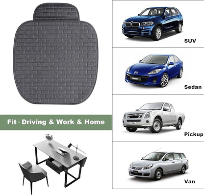 VarCozy Linen Car Seat Covers, Bottom Breathable Seat Covers for Cars for All Seasons with Non-Slip Protector, Universal Seat Covers for Cars, SUVs, Trucks