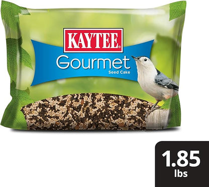 Kaytee Wild Bird Gourmet Seed Cake For Cardinals, Chickadees, Juncos, Titmice, Woodpeckers and More, 2 Pounds