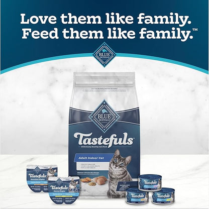 Blue Buffalo Tastefuls Natural Wet Cat Food Cans, Paté Style, Chicken Entrée 3-oz Cans (Pack of 4)