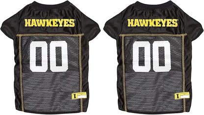 NCAA College University of Iowa Mesh Jersey for Dogs & Cats, Large. Licensed Big Dog Jersey with Your Favorite Football/Basketball College Team (Pack of 2)