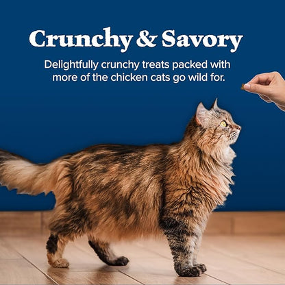 Blue Buffalo Wilderness High Protein Crunchy Cat Treats, Made with Natural Ingredients, Tasty Salmon Flavor, 2-oz Bag (Pack of 12)
