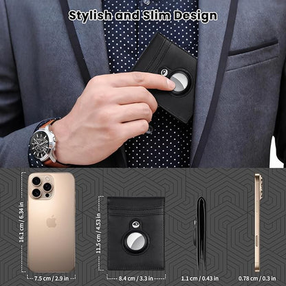 Air Tracker Tag 1-Pack (Black), Tukio Bluetooth 5.3 Tracker Tag for Apple Find My App(iOS Only), Replaceable Battery, 100dB Alarm Sound, Item Locator Smart Tag for Wallets, Keys, Bag, Luggage and More