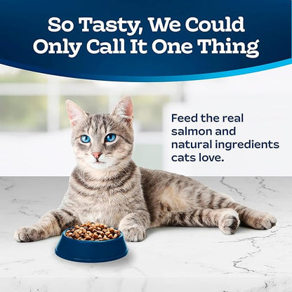 Blue Buffalo Tastefuls Natural Dry Food for Adult Indoor Cats, Salmon & Brown Rice Recipe, 5-lb. Resealable Bag