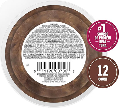 Nutrish Grain Free Wet Cat Food Tuna Purrfection Whole Health Blend with Real Tuna Flakes in a Savory Sauce, 2.8 oz. Cup (Rachael Ray) (Pack of 12)