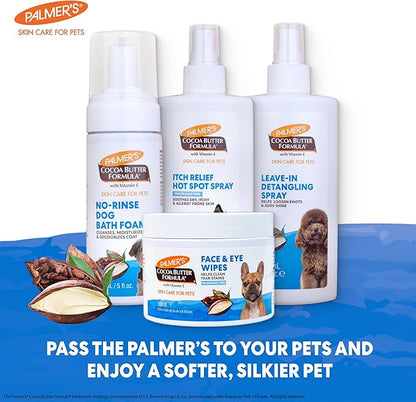 Palmer's for Pets Itch & Hot Spot Relief Spray with Cocoa Butter 8oz; Dog Skin Conditioner Spray with Vitamin E and Cocoa Butter, Skin Allergy Spray for Dogs