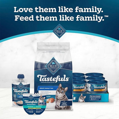 Blue Buffalo Blue Tastefuls Natural Adult Indoor Cat Chicken & Brown Rice Recipe Food for Cats 10 lb