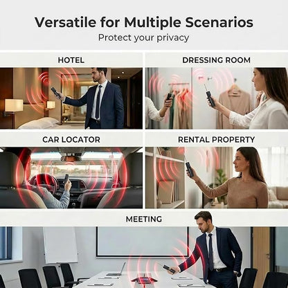 Hidden Camera Detectors，GPS Tracker Detector，Anti-Spy Detector,Listening Device Detector，Bug Detector for Travel, Hotel, Home, Car, Office