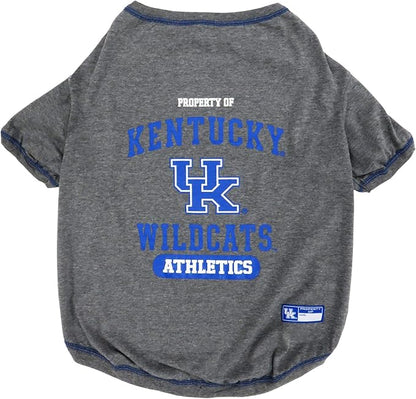 Pets First Collegiate KENTUCKY WILDCATS Dog T-Shirt, Small. - Licensed Shirt for Pets Team Colored with Team Logos.- Premium Stretchable Materials for the Comfrot of your Dog & Cat.
