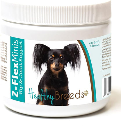 Healthy Breeds Russian Toy Terrier Z-Flex Minis Hip and Joint Support Soft Chews 60 Count