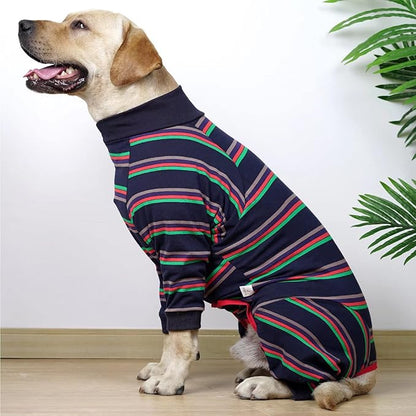 Xqpetlihai Dog Onesie Surgery Recovery Suit for Medium Large Dogs Recovery Shirt for Abdominal Wounds or Skin Diseases Dogs Pajamas for Shedding Allergy Anti Licking(S,M)