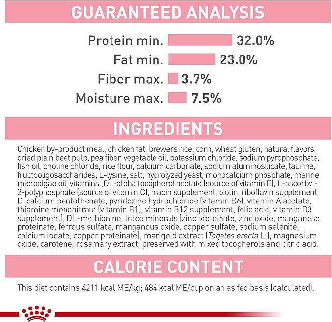 Royal Canin Feline Health Nutrition Mother & Babycat Queen Dry Cat Food, 3 lb Bag