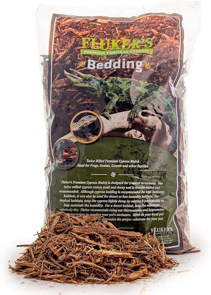 Fluker's Premium Tropical Cypress Bedding for Reptiles, 10 Pound (Pack of 1)