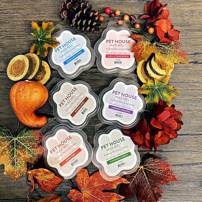 Pet House Candy Cane Scented Holiday Wax Melts - Natural, Long-Lasting, Plant Based Pet Friendly Holiday Wax Melts Pack of 2