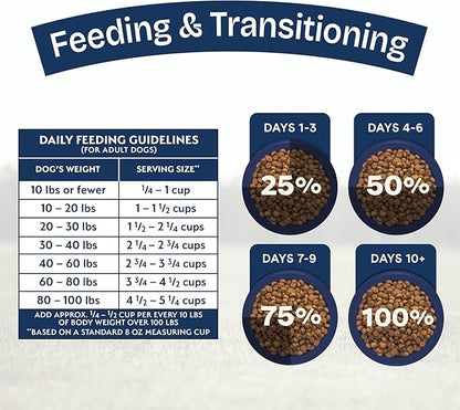 Natural Balance Health Protection Dry Dog Food – Whole Body Health, Easy on Digestion Dog Food Made with Salmon, Brown Rice & Pumpkin for Dogs - 22lbs.