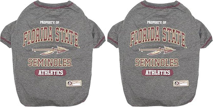 NCAA Florida State Seminoles Dog T-Shirt, Small (Pack of 2)