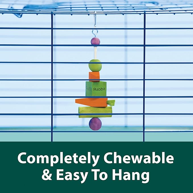 Kaytee Perfect Chews Hanging Wood Chew Toy for Pet Rabbits and Other Small Animals