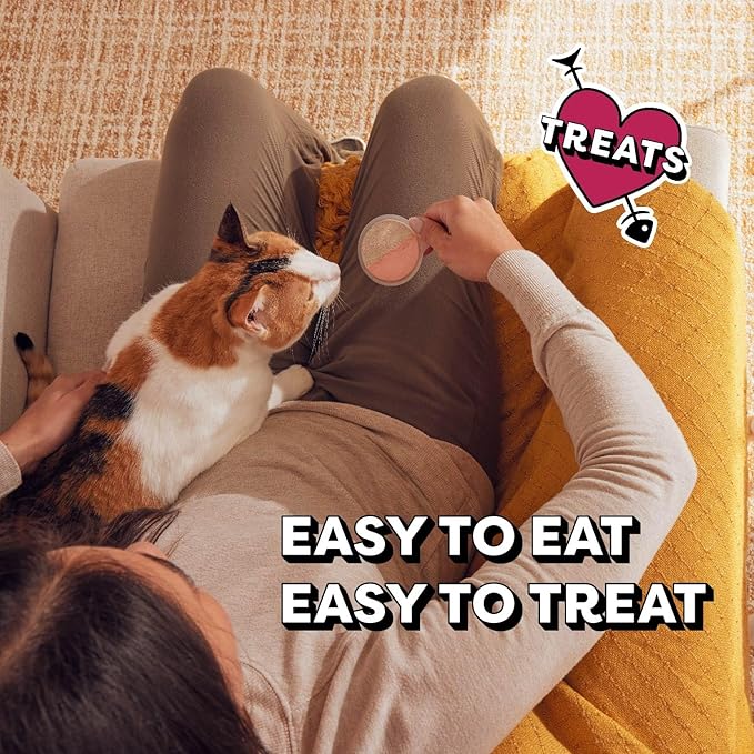 Temptations Lickable Spoons, Soft Lickable Cat Treats, Adult Wet Cat Treats, Savory Salmon and Tempting Tuna Flavor, 8 Spoons, Pack of 12 (96 Total)