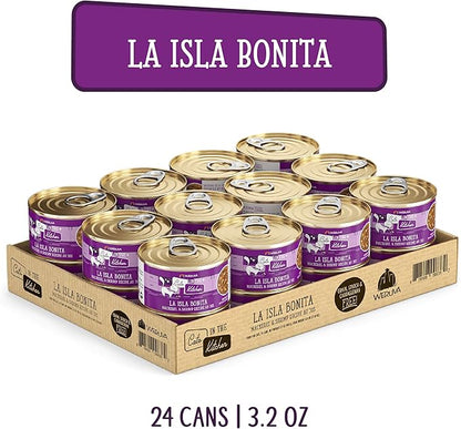 Weruva Cats in The Kitchen, La Isla Bonita with Mackerel & Shrimp Au Jus Cat Food, 3.2oz Can (Pack of 24)