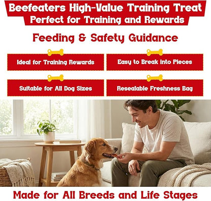 Beefeaters Chicken Jerky Strips for Dogs 3oz -Case of 6, 100% Real Chicken Breast, Oven-Baked, Grain-Free Dog Treats for Training & Rewards, High Protein, Low Fat, Resealable Bag, All Life Stages